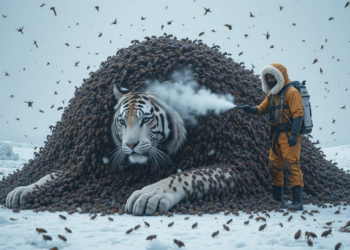 A Rescue Team Saves a Tiger Infested With a Henny Bee And Barnacles \ Tiger Rescue